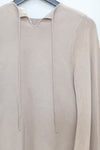 SWAYING/KNIT profile cuffed long-sleeved slim fit pullover SW24RE1T09 Almond PS11